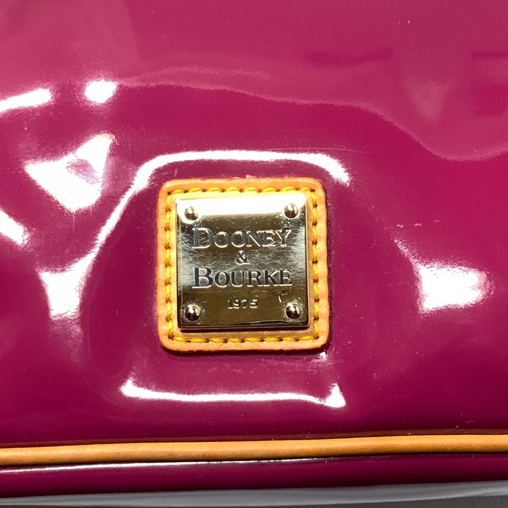 Dooney & Bourke Pink Patent Leather Satchel Bag - Picture 14 of 16